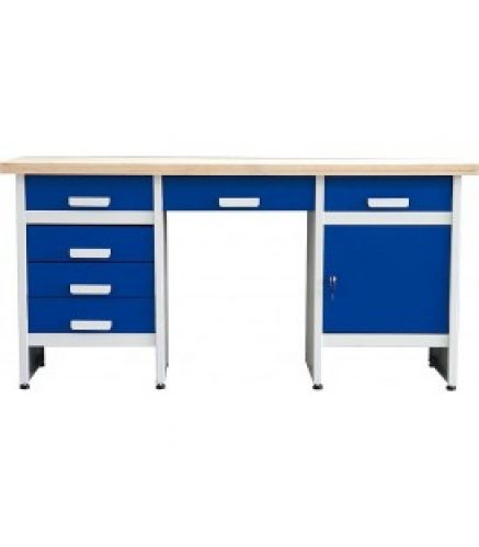 Etabli MT6 avec 6 tiroirs et 1 porte 1700x840x600mm