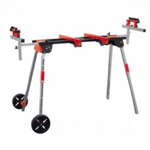 Etabli portatif – 1120 à 2935 mm – support scie à onglet – avec roues