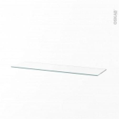 Etagere En Verre  Pour Armoire De Rangement L80Xp27 L767 X P23 X Ep 6Mm Hakeo