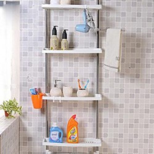 Etagère à 4 couches pour gadgets de salles de bain de style contemporain