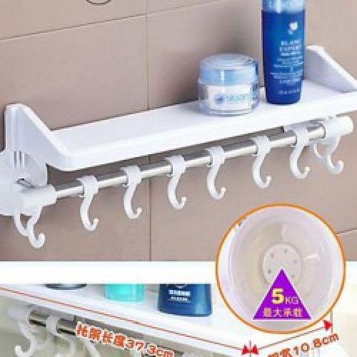 Etagère avec crochets en plastique abs de style contemporain