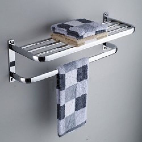 Etagère contemporain en laiton chromé