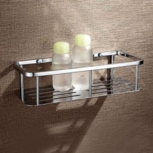 Etagère contemporaine en laiton chromé