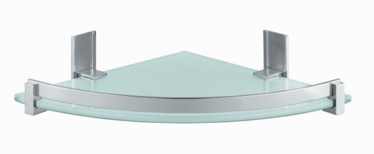Etagère de douche Gedy G-CLOUD d&rsquo;angle Acier Brossé