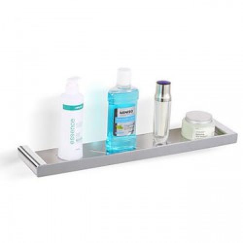 Etagère en inox pour gadgets de salles de bain avec fixation murale