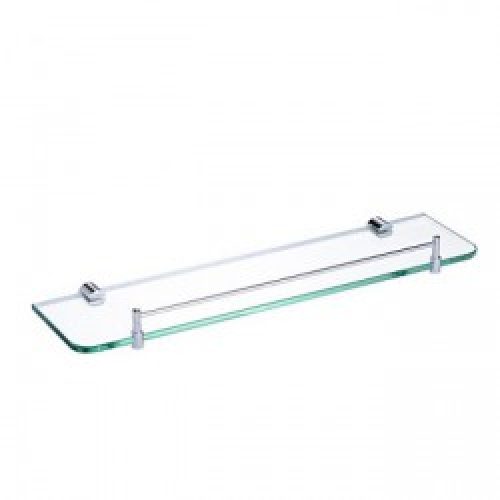 Etagère en verre et fixation en inox chromé très moderne