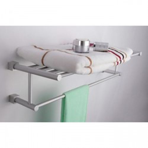 Etagère et porte-serviettes en aluminium anodisé et très résistante à l&rsquo;oxydation et à la corrosion