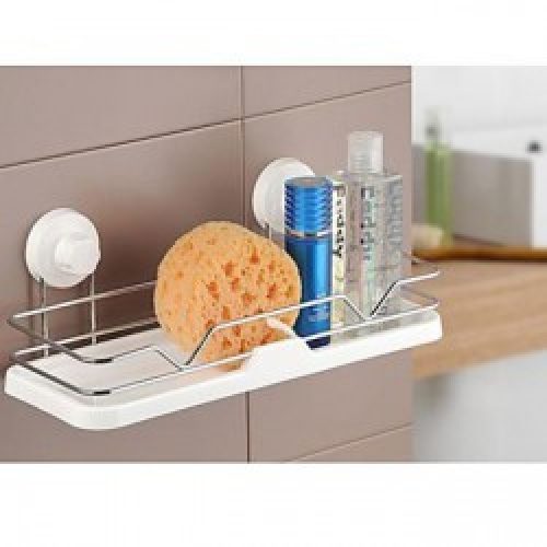 Etagère pour savons en plastique et inox