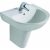 EUROVIT Lavabo 215 x 550 x 445 mm, blanc…