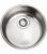evier a encastrer inox rond, d 440 mm