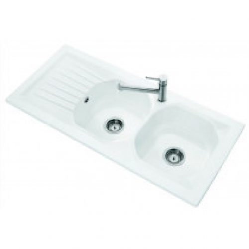 Evier cuisine 2 bacs ceramique Villeroy et Boch Nestor Plus