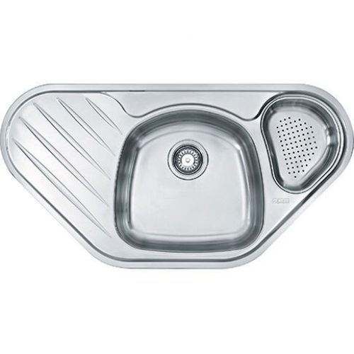 Evier d&rsquo;Angle Franke Libera Encastrable Inox 1 bac avec égouttoir et plage 960 mm 1010010862