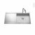 Evier De Cuisine Idro Inox Satine 1 Bac Egouttoir A Fleur De Plan