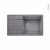 Evier De Cuisine Legra Xl 6S Granit Gris Alumetallic 1 Grand Bac Egouttoir A Encastrer Blanco