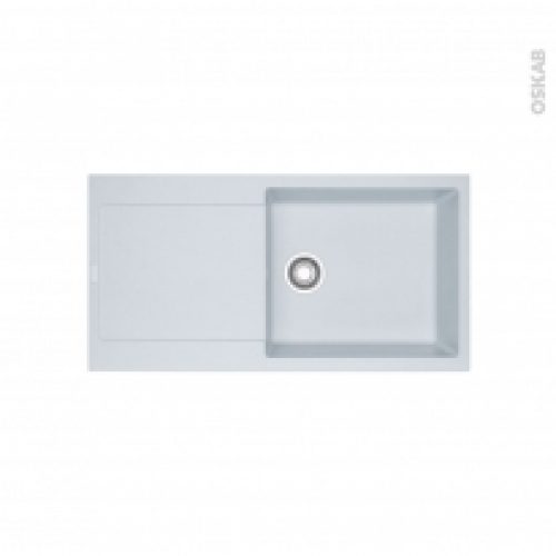 Evier De Cuisine Maris Granit Blanc Artic 1 Grand Bac Egouttoir A Encastrer Franke
