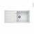 Evier De Cuisine Metra Xl6S Granit Blanc 1 Grand Bac Egouttoir A Encastrer Blanco