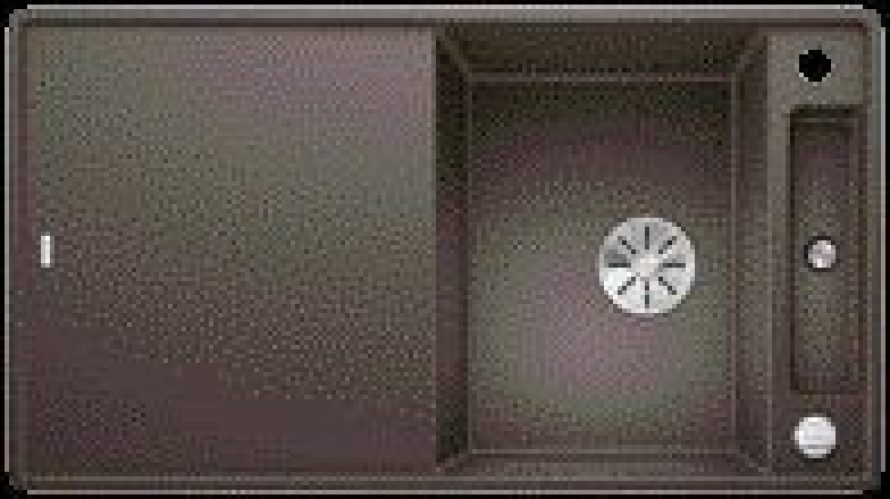 Evier Encastrable Blanco Axia III 5 S-F avec planche en verre (523231)