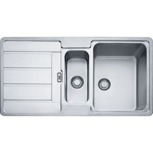 Evier Encastrable Franke Hydros 2 bacs inox avec plage 965 mm