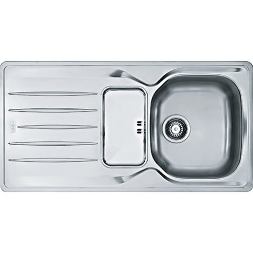 Evier Encastrable Franke Libera inox 1 bac avec égouttoir et plage 965 mm 1010028267