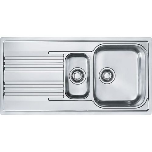 Evier Encastrable Franke Smart 2 bacs inox avec plage 1000 mm