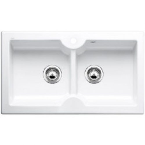 Evier à encastrer BLANCO IDESSA 9 S Blanc Cristal – Vidage manuel – 860*500mm