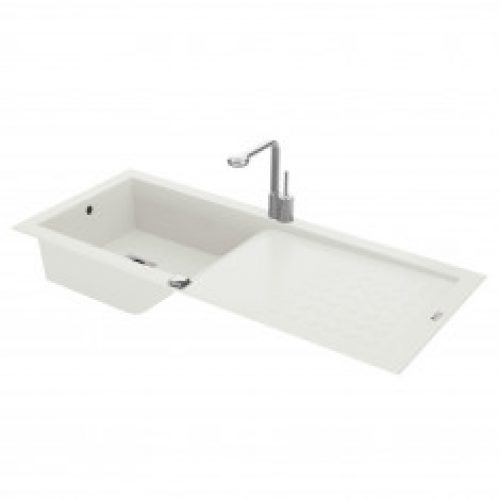 Evier à encastrer VAGUE Blanc 1 cuve – 1180*500mm