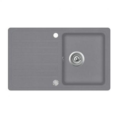 Evier granit gris Aquasanita NOTUS 1 bac – 1 égouttoir