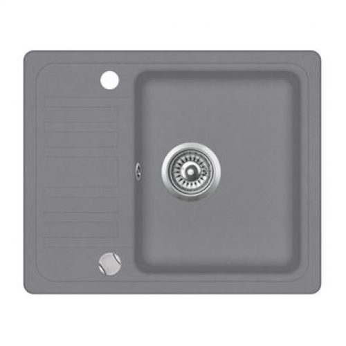 Evier granit gris Aquasanita NOTUS 1 bac – 1 petit égouttoir