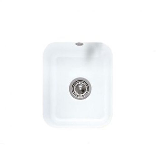 Evier sous plan céramique blanc Villeroy & Boch CISTERNA 1 bac 370×435