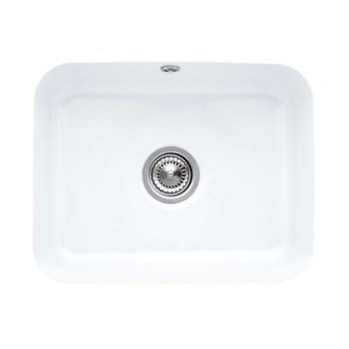 Evier sous plan céramique blanc Villeroy & Boch CISTERNA 1 bac 550×440