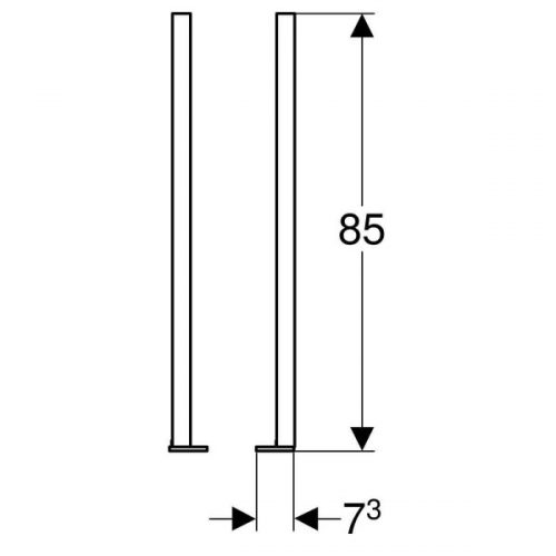 Extension Geberit Duofix Jeu de pieds prolongés