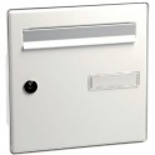 Façade blanche de boîte aux lettres – Côté extérieur – Decayeux