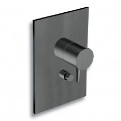 Façade mitigeur douche TRIVERDE Blackmat (2 sorties) – Cristina Ondyna TV68913