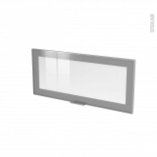 Facade Alu Vitree Porte N11 Sans Poignee L80Xh35 Sokleo