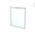 Facade Blanche Alu Vitree Porte N21 Sans Poignee L60 X H70 Cm Sokleo