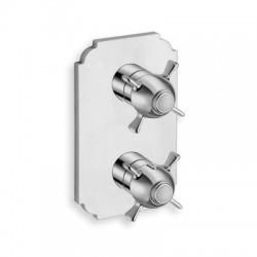FACADE EXTERNE CHAMBORD LAITON THERMOSTATIQUE 2 SORTIES CHROME – CRISTINA ONDYNA XC85251