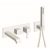 FACADE EXTERNE QUADRI BAIN DOUCHE MURAL 3 SORTIES SANS MECANISME BLAN – CRISTINA ONDYNA QM11024