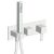 FACADE EXTERNE QUADRI DOUCHE MURALE 2 SORTIES WHITE MAT EX QM608 – CRISTINA ONDYNA QM60224