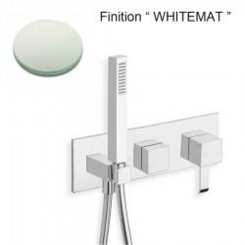 FACADE EXTERNE QUADRI DOUCHE MURALE 3 SORTIES SANS MECANISME WHITEMAT – CRISTINA ONDYNA QM61024