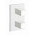 FACADE EXTERNE QUADRI LAITON THERMOSTATIQUE 2 SORTIES BLANC – CRISTINA ONDYNA XQ85224