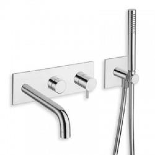 FACADE EXTERNE TRIVERDE BAIN DOUCHE MURAL 3 SORTIES SANS MECANISME – CRISTINA ONDYNA TV11051