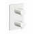 FACADE EXTERNE TRIVERDE LAITON 2 SORTIES BLANC – CRISTINA ONDYNA XT85224