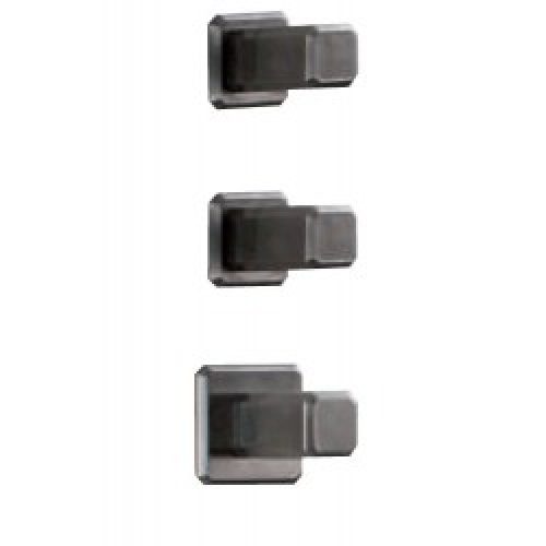 FACADE MITIGEUR THERMO. ENCASTRE ITALY CHR NOIR BROSSÉ POIGNEE MARQUINIA  – CRISTINA ONDYNA IT77275MQ