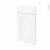 Facades De Cuisine 1 Porte 1 Tiroir N51 Static Blanc L40 X H70 Cm