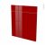 Facades De Cuisine 1 Porte 1 Tiroir N56 Ivia Rouge L60 X H70 Cm