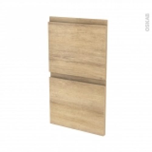 Facades De Cuisine 2 Tiroirs N52 Ipoma Chene Naturel L40 X H70 Cm