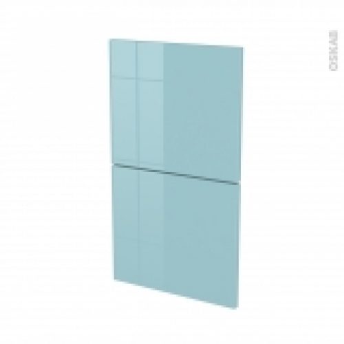 Facades De Cuisine 2 Tiroirs N52 Keria Bleu L40 X H70 Cm
