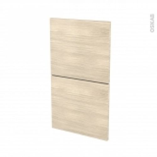 Facades De Cuisine 2 Tiroirs N52 Stilo Noyer Blanchi L40 X H70 Cm
