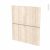 Facades De Cuisine 2 Tiroirs N57 Ikoro Chene Clair L60 X H70 Cm