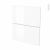 Facades De Cuisine 2 Tiroirs N57 Iris Blanc L60 X H70 Cm